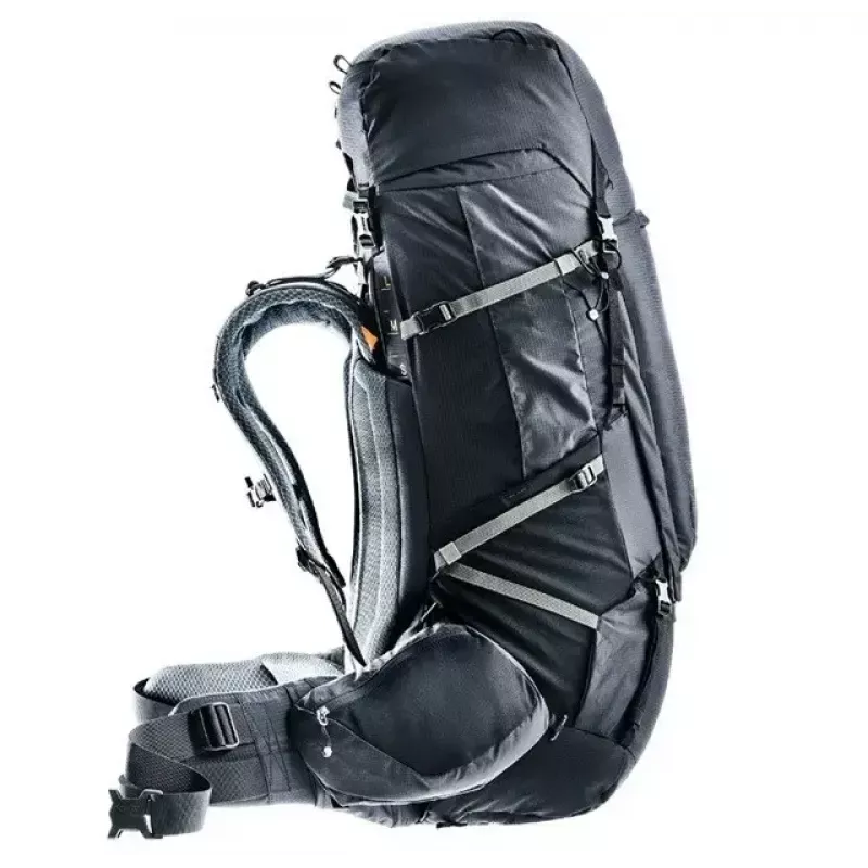 Backpack DEUTER Aircontact Pro 75+10 — 75+10 L capacity, black, durable waterproof
