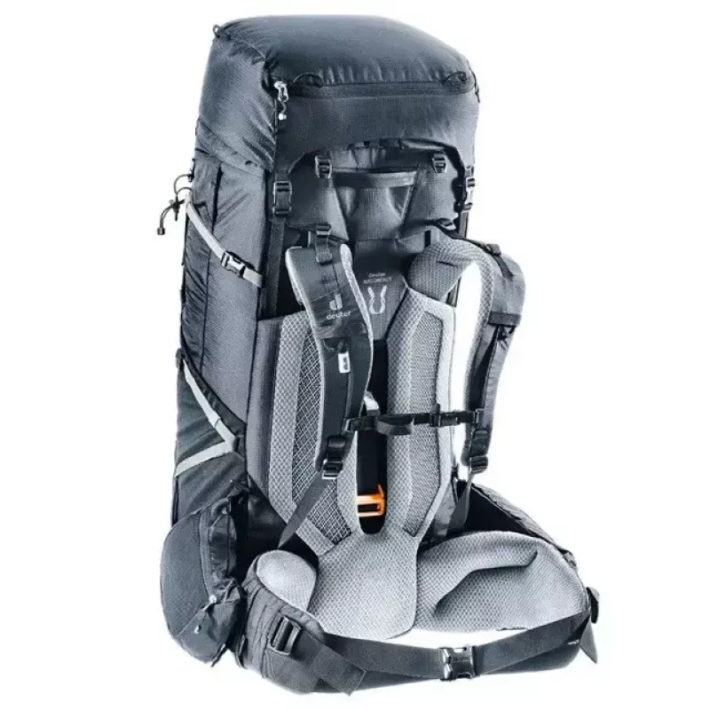 Backpack DEUTER Aircontact Pro 75+10 — 75+10 L capacity, black, durable waterproof