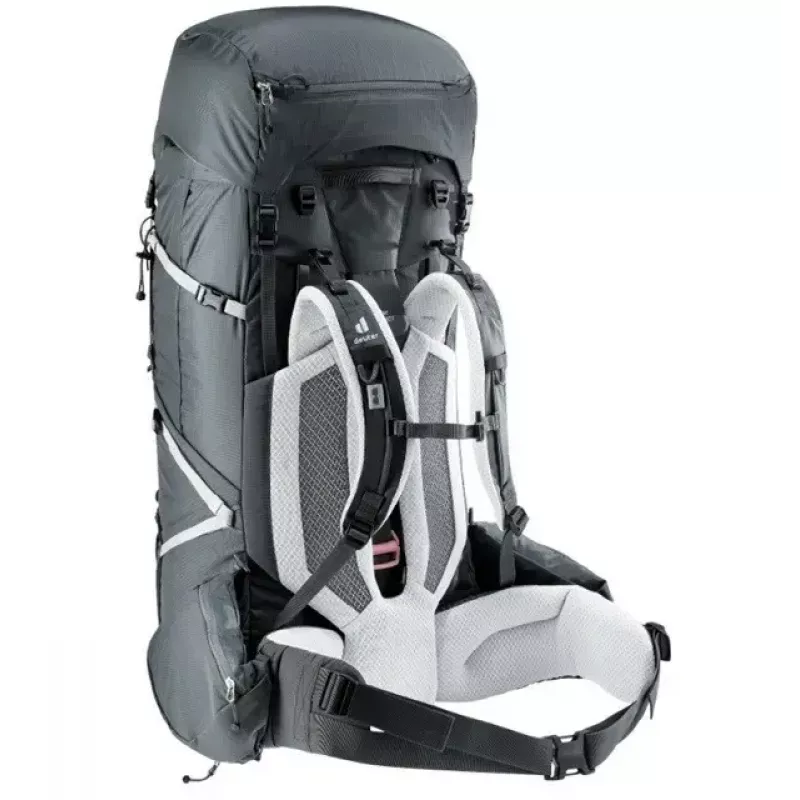 Backpack DEUTER Aircontact Pro 75+10 SL Women’s — 75+10 L, SL fit, Graphite, 2.88 kg, Nylon