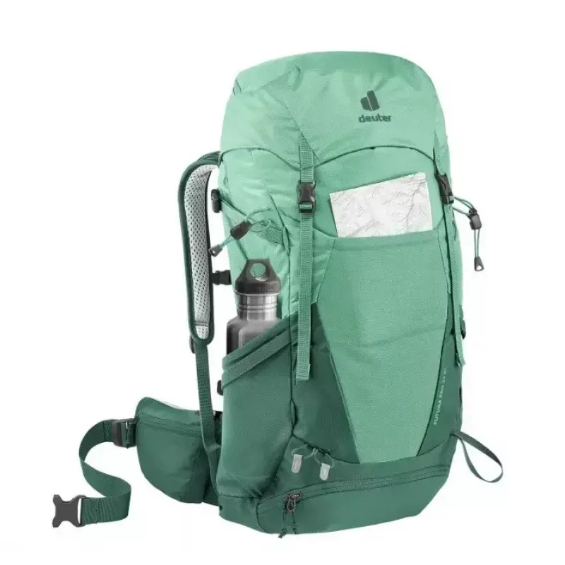 Backpack DEUTER Futura PRO 34 SL Women's hiking pack, 34 L, recycled material, green