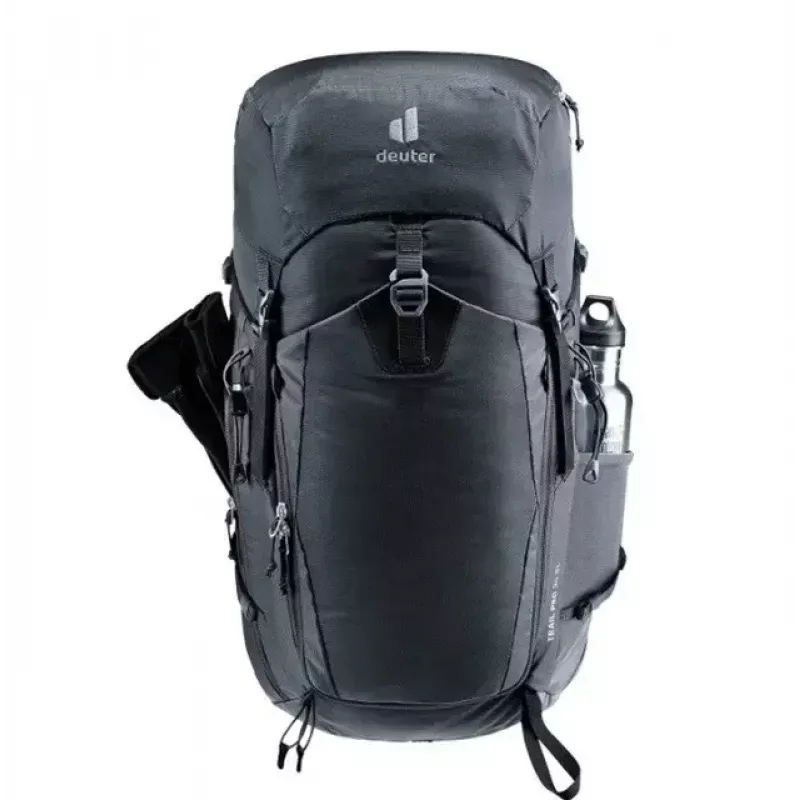 Backpack DEUTER Trail PRO 34 SL — women's hiking pack 34 L, lightweight, durable, Black