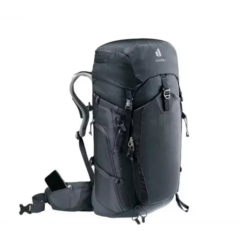 Backpack DEUTER Trail PRO 34 SL — women's hiking pack 34 L, lightweight, durable, Black