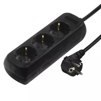 Hama 00108841 surge protector Black 3 AC outlet(s) 230 V 3 m