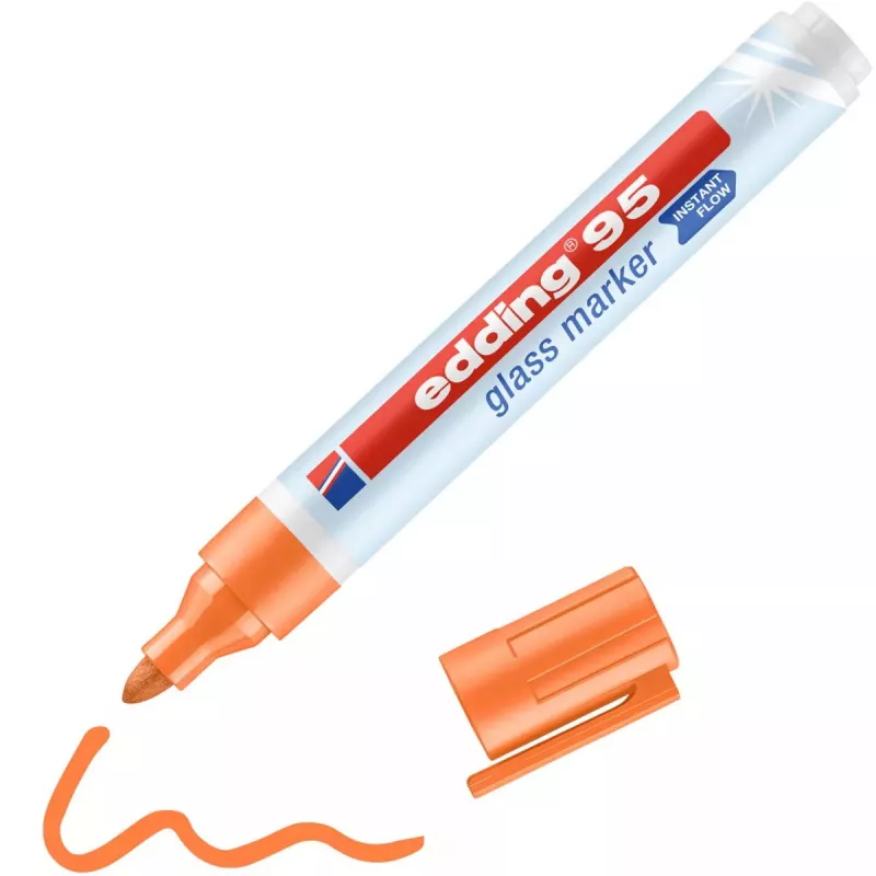 Glass marker Edding 95 Bullet tip Orange