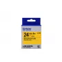 Epson Label Cartridge Pastel LK-6YBP Black/Yellow 24mm (9m)