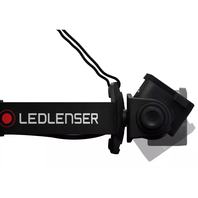 Headlamp Led Lenser H15R Core — headband LED flashlight, 2500 lm, 21700 rechargeable battery, IP67, 250 m beam, 4 power levels, aluminium, black