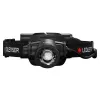 Headlamp Led Lenser H15R Core — headband LED flashlight, 2500 lm, 21700 rechargeable battery, IP67, 250 m beam, 4 power levels, aluminium, black