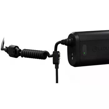 Headlamp Led Lenser H15R Core — headband LED flashlight, 2500 lm, 21700 rechargeable battery, IP67, 250 m beam, 4 power levels, aluminium, black