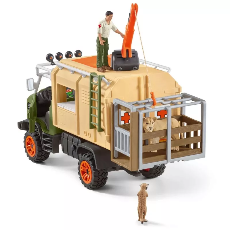 Animal rescue large truck Schleich WILD LIFE 42475
