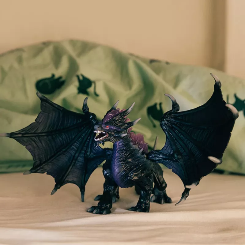 Toy Schleich ELDRADOR CREATURES Shadow Dragon Black Purple 70152