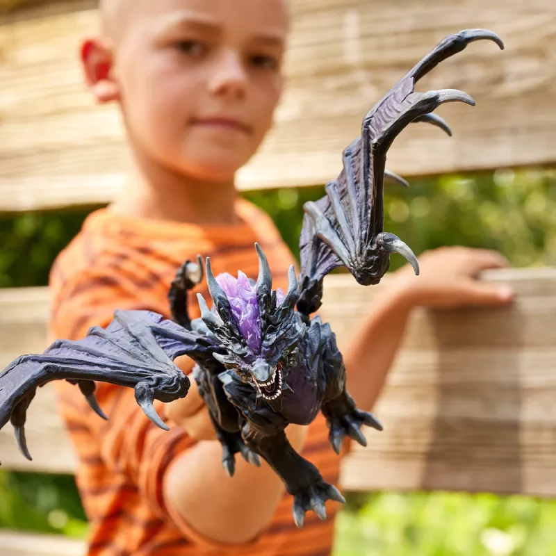 Toy Schleich ELDRADOR CREATURES Shadow Dragon Black Purple 70152