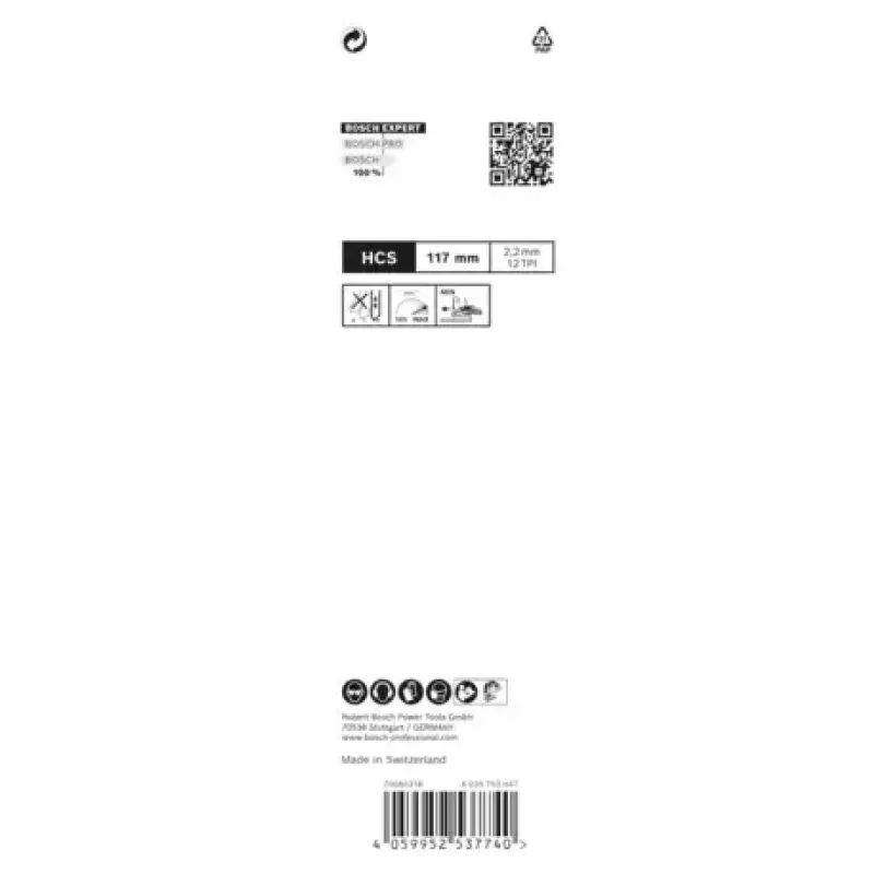Bosch EXPERT ‘WOOD 2-SIDE CLEAN’ T 308 B Jigsaw blade High carbon steel (HCS) 25 pc(s)