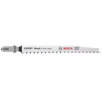 Bosch EXPERT ‘WOOD 2-SIDE CLEAN’ T 308 B Jigsaw blade High carbon steel (HCS) 25 pc(s)