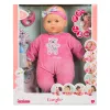 Doll Simba‑Dickie Corolle 9000150050, interactive toddler doll, 42 cm height, AA battery, pink