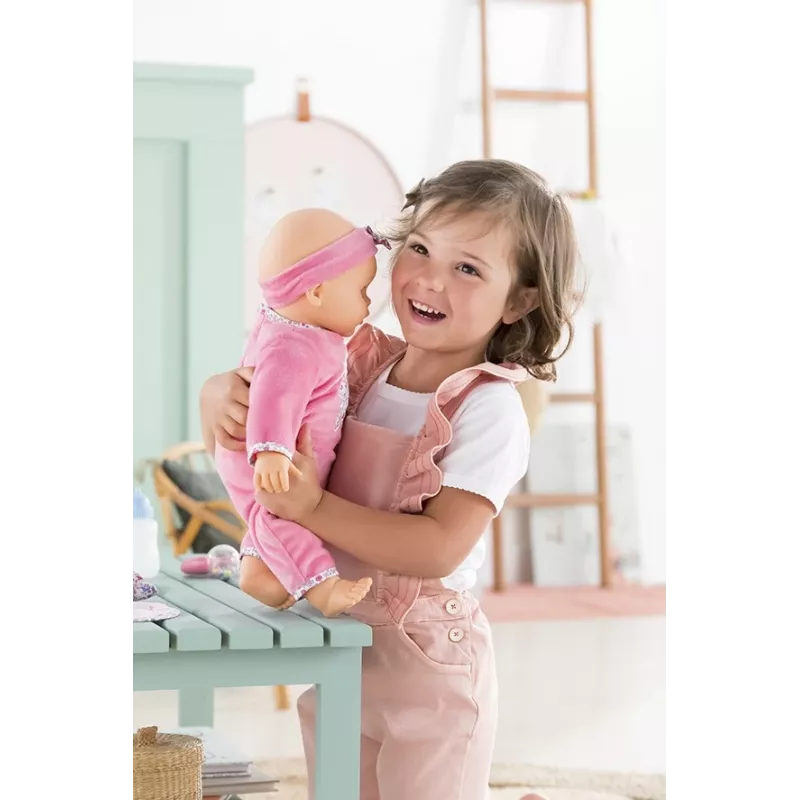 Doll Simba‑Dickie Corolle 9000150050, interactive toddler doll, 42 cm height, AA battery, pink