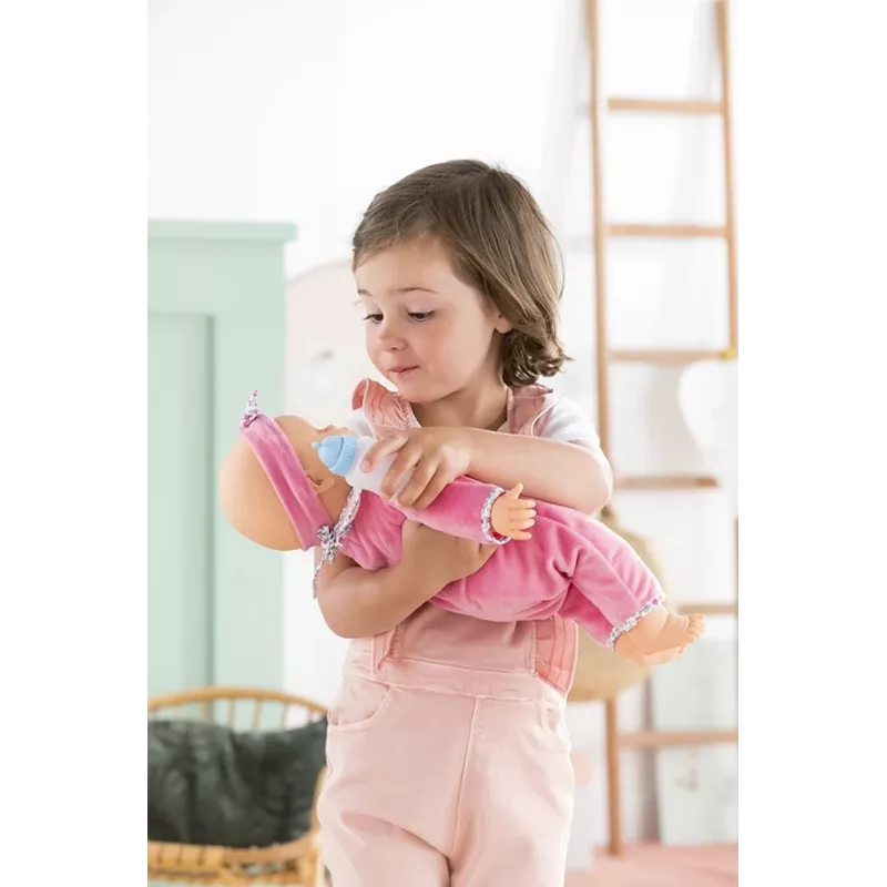 Doll Simba‑Dickie Corolle 9000150050, interactive toddler doll, 42 cm height, AA battery, pink