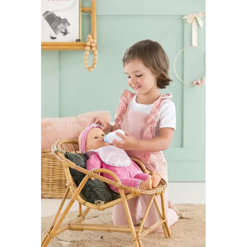 Doll Simba‑Dickie Corolle 9000150050, interactive toddler doll, 42 cm height, AA battery, pink