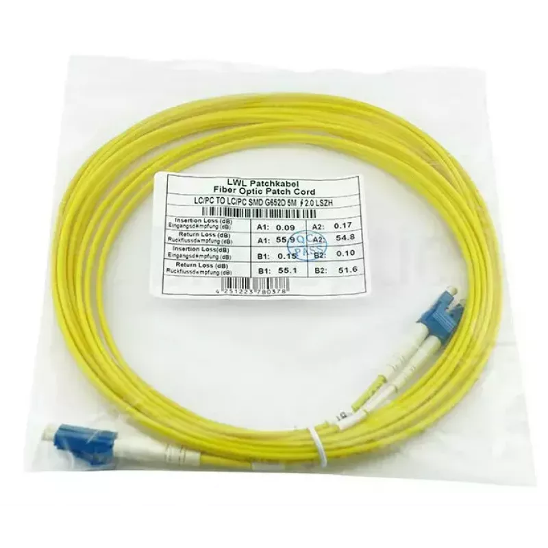 InfiniBand/fibre optic cable BlueOptics LRCABLE50M-BO 50 m LC Yellow