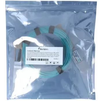 Fibre optic InfiniBand cable BlueOptics QSFP56–QSFP56 15 m orange