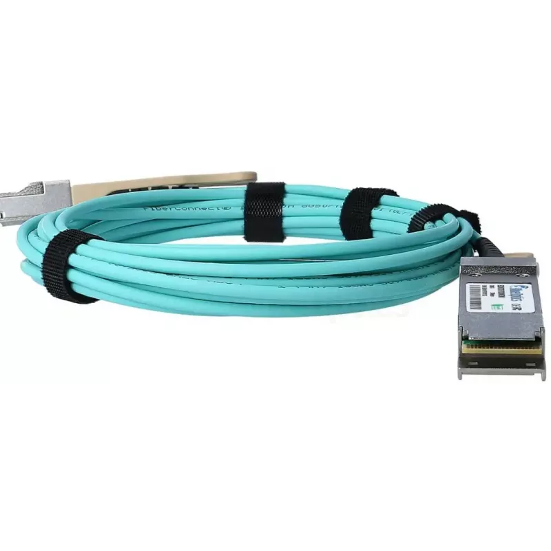 Fibre optic InfiniBand cable BlueOptics QSFP56–QSFP56 15 m orange