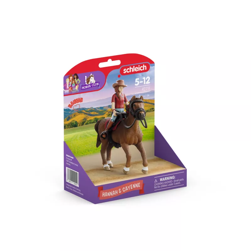 schleich HORSE CLUB Hannah & Cayenne, 5 yr(s), Horses, Multicolour