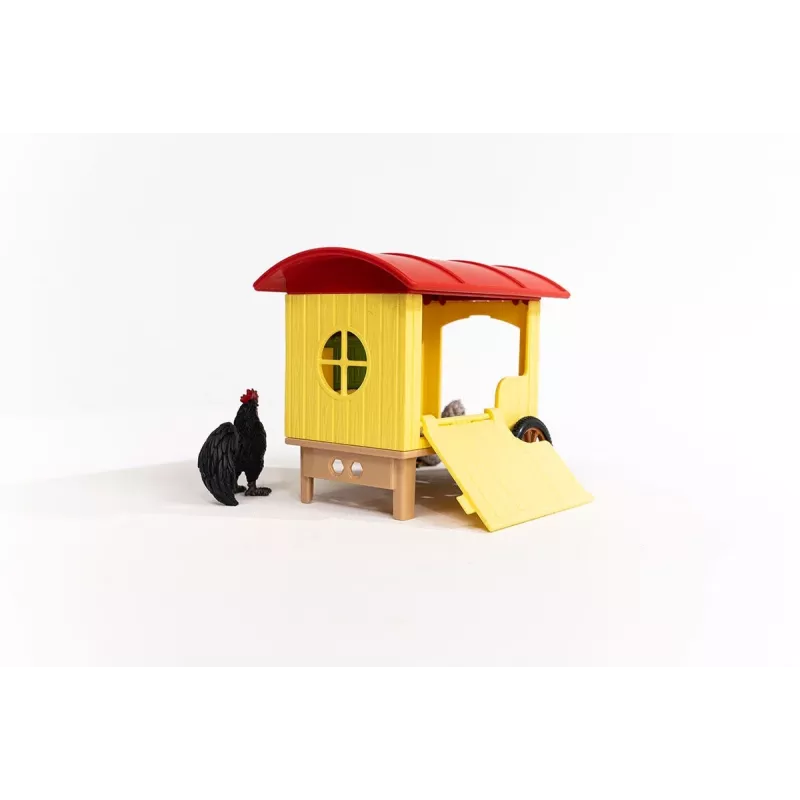 schleich FARM WORLD Mobile Chicken Coop, Farm, Farm, Farm animals / farm toys, 3 yr(s), Multicolour