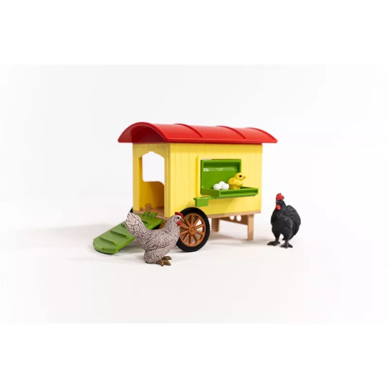 schleich FARM WORLD Mobile Chicken Coop, Farm, Farm, Farm animals / farm toys, 3 yr(s), Multicolour