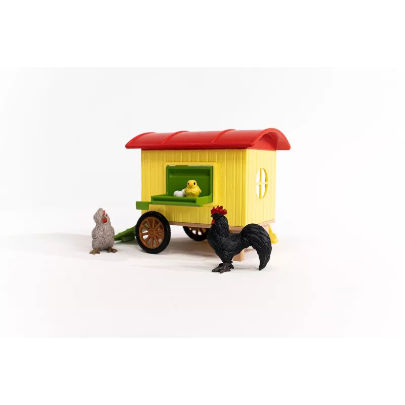 schleich FARM WORLD Mobile Chicken Coop, Farm, Farm, Farm animals / farm toys, 3 yr(s), Multicolour