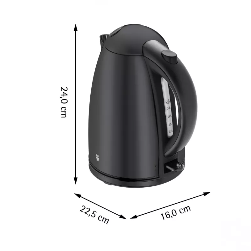 WMF Stelio 0413020072 electric kettle 1.7 L 2400 W Black