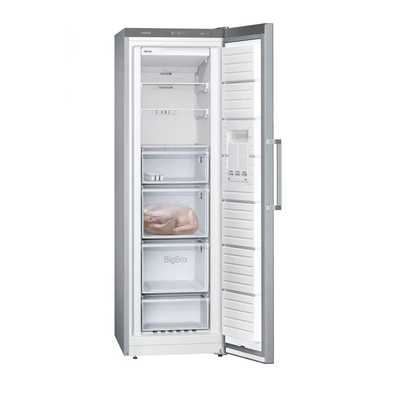 Siemens iQ300 GS36NVIEP freezer Upright freezer Freestanding 242 L Stainless steel