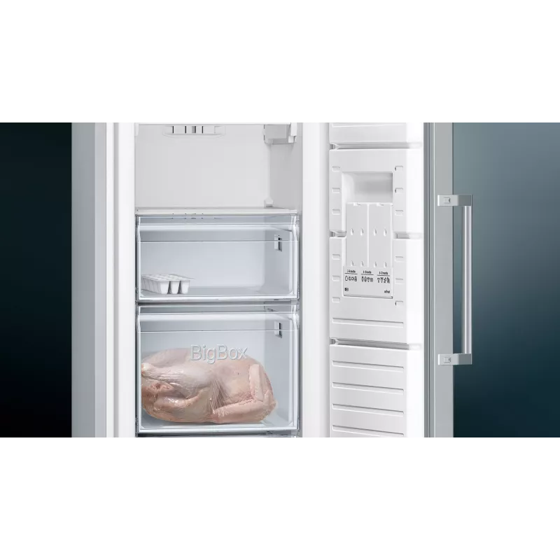Siemens iQ300 GS36NVIEP freezer Upright freezer Freestanding 242 L Stainless steel