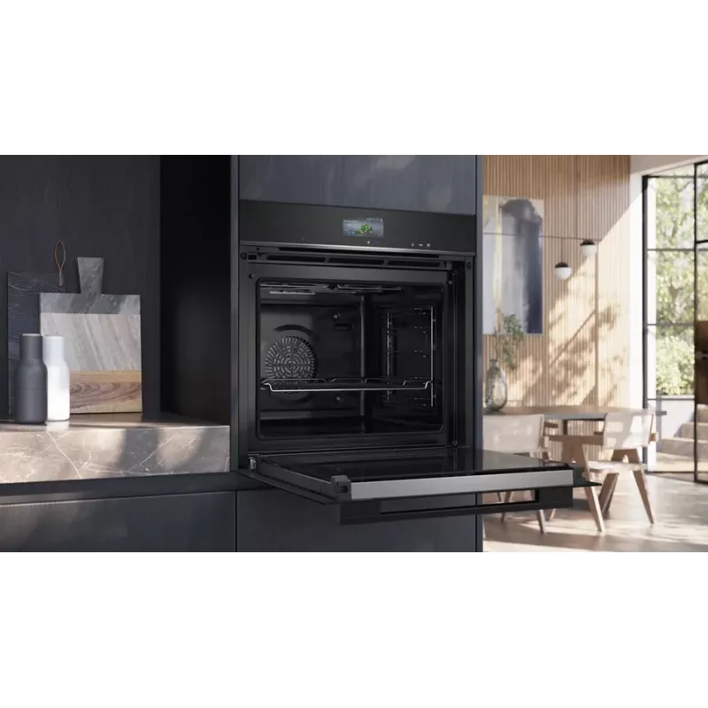 Siemens HR776G1B1 oven 71 L 3600 W Black, Stainless steel