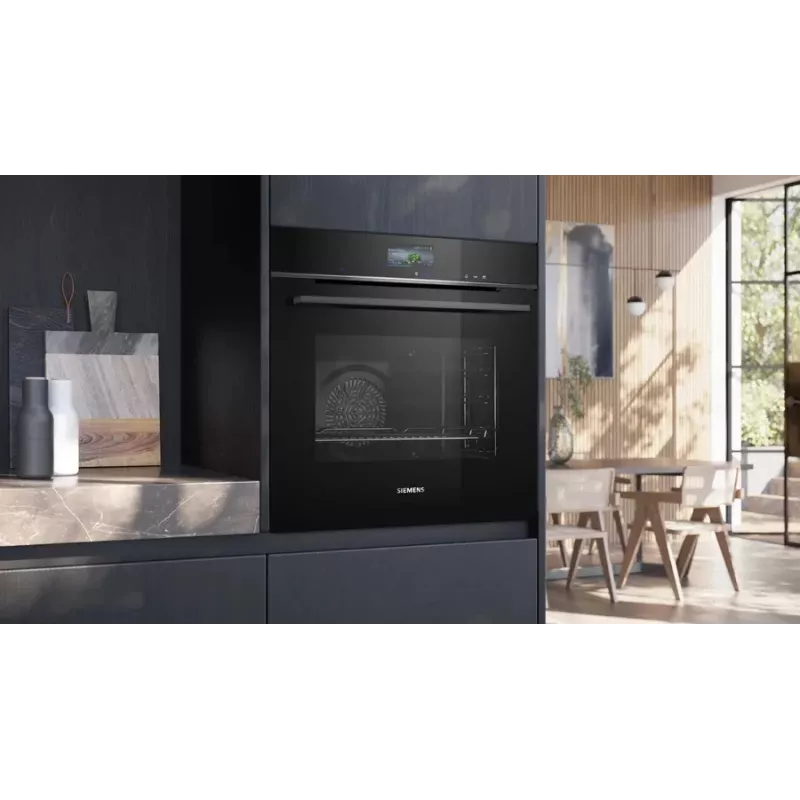 Siemens HR776G1B1 oven 71 L 3600 W Black, Stainless steel