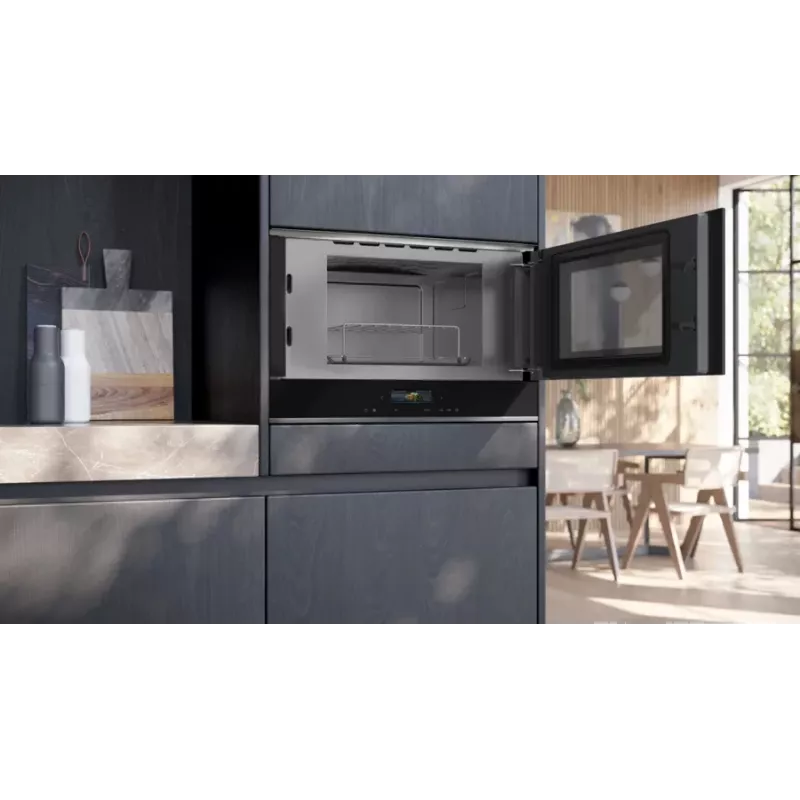 Siemens iQ700 BE732R1B1 microwave Black Combination microwave Built-in 21 L 900 W