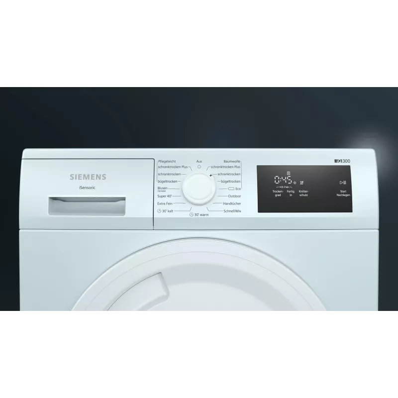 Siemens iQ300 WT43H003 tumble dryer Freestanding Front-load 7 kg White