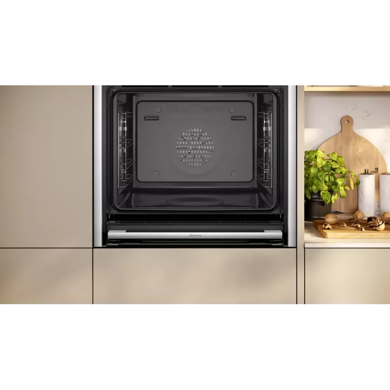 Neff N 90 B64FT33N0 oven 71 L Black, Stainless steel