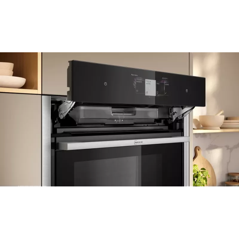 Neff N 90 B64FT33N0 oven 71 L Black, Stainless steel