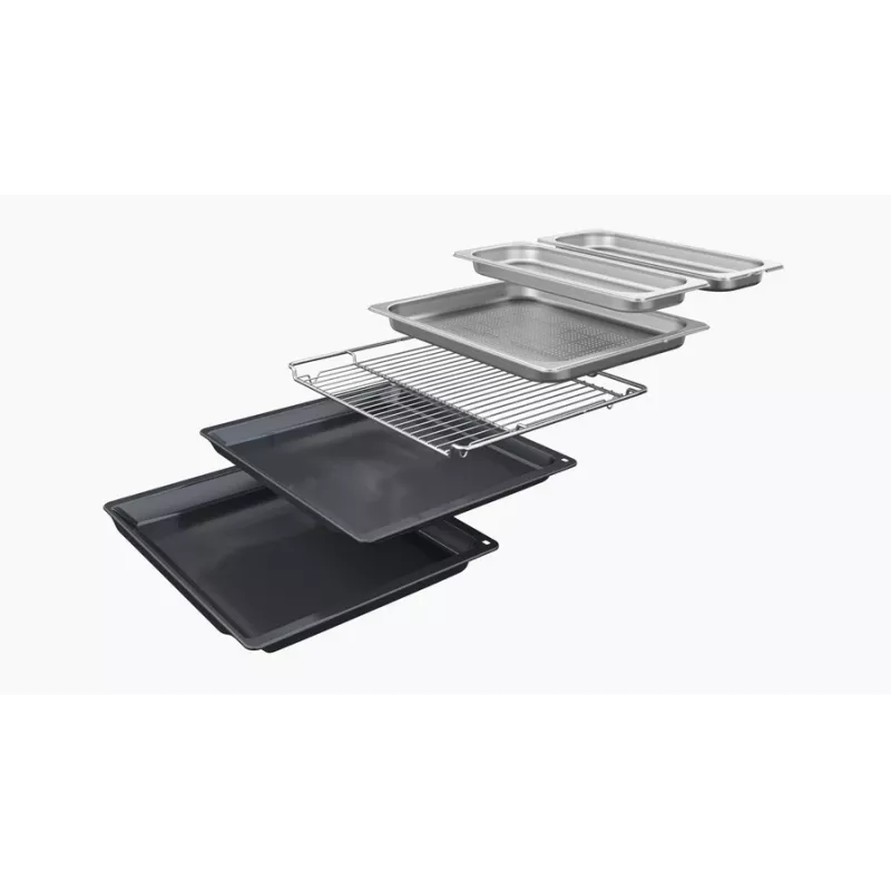 Neff N 90 B64FT33N0 oven 71 L Black, Stainless steel