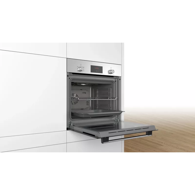 Bosch Serie 2 HBF133BR0 oven 66 L Black, Stainless steel