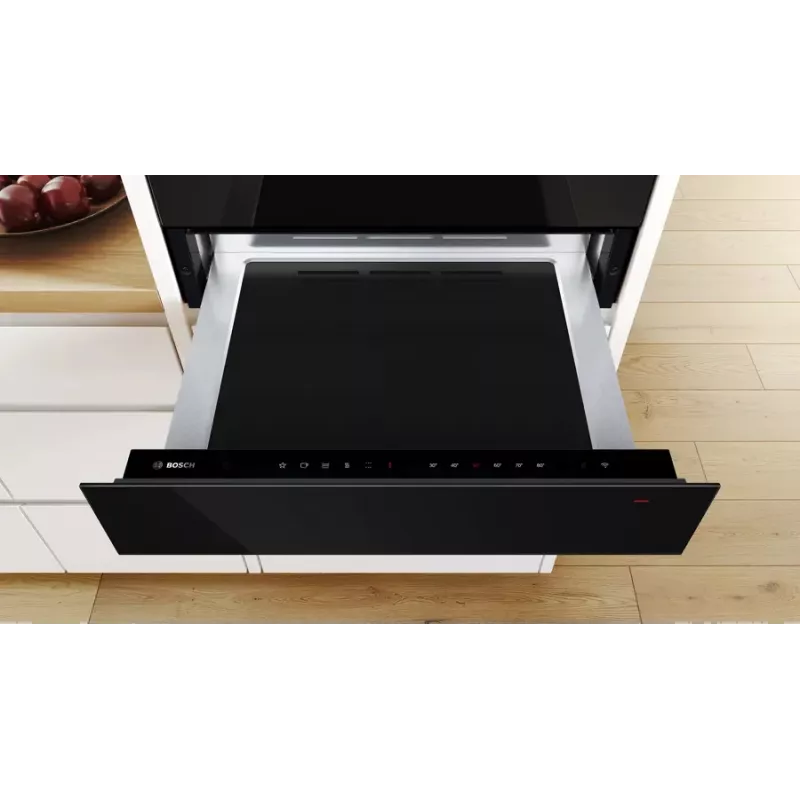 Bosch Serie 8 BIC7101B1 warming drawer 20 L 12 place settings Black