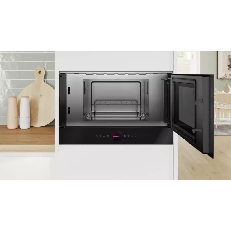 Bosch Serie 8 BER7321B1 microwave Black Solo microwave Built-in 21 L 900 W