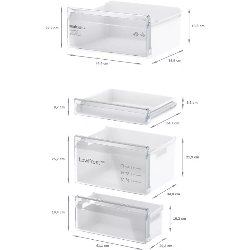 Bosch Serie 2 KIV865SE0 fridge-freezer Built-in 267 L White