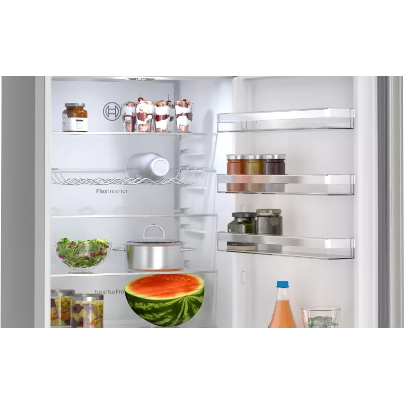 Bosch Serie 4 KGN392LAG fridge-freezer Freestanding 363 L Metallic