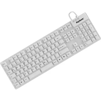 KeySonic KSK-8030 IN (DE) white keyboard Industrial USB QWERTZ German