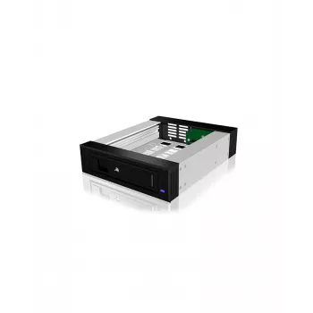 ICY BOX Carrier IB-129SSK-B HDD enclosure Aluminium, Black 2.5/3.5 inch