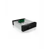 ICY BOX Carrier IB-129SSK-B HDD enclosure Aluminium, Black 2.5/3.5 inch