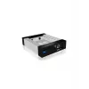 ICY BOX Carrier IB-129SSK-B HDD enclosure Aluminium, Black 2.5/3.5 inch