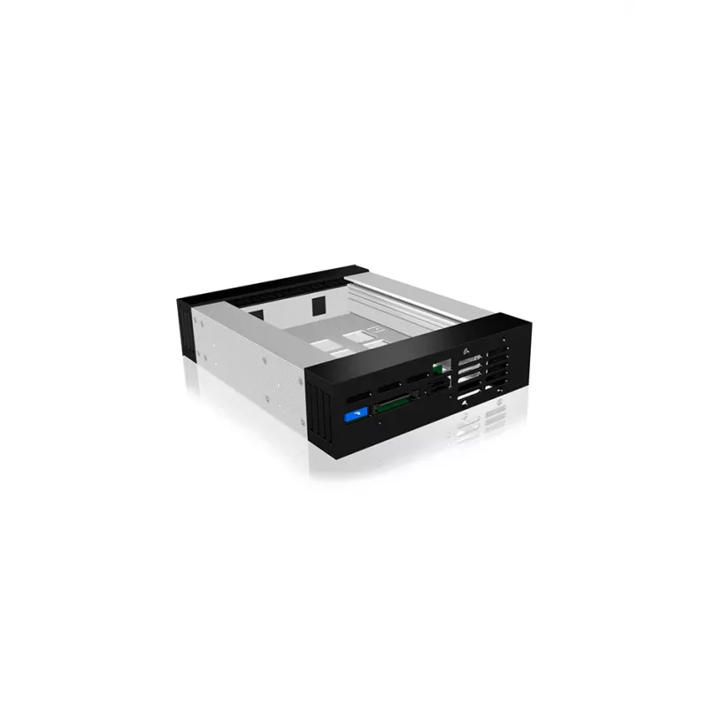 ICY BOX Carrier IB-129SSK-B HDD enclosure Aluminium, Black 2.5/3.5 inch