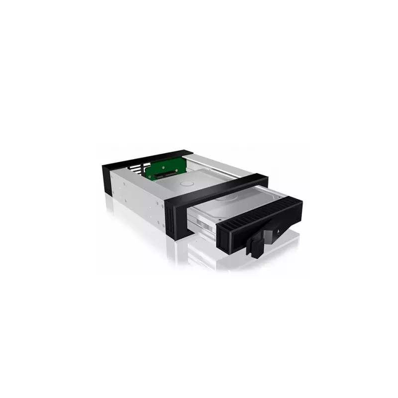 ICY BOX Carrier IB-129SSK-B HDD enclosure Aluminium, Black 2.5/3.5 inch