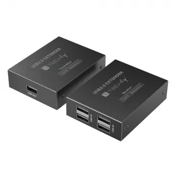Techly IUSB-EXTEND1504P USB extender transmitter and receiver